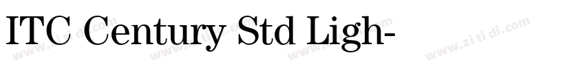 ITC Century Std Ligh字体转换